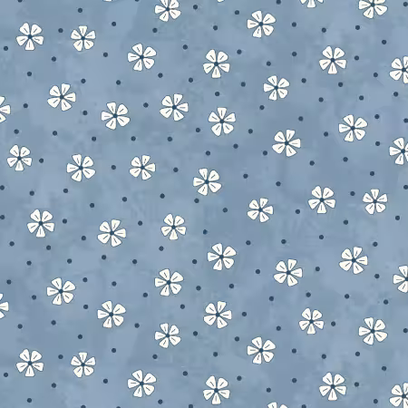 Blue Posies Tossed 4.8 Inch repeat