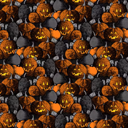 Black/Orange Pumpkin Patch