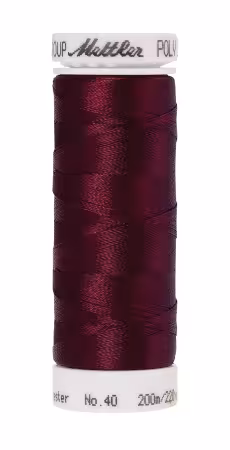 Poly Sheen Polyester Embroidery Thread 40wt 220yd Bordeaux