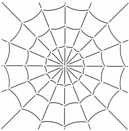 Quilt Stencil Spider Web 10-1/2in