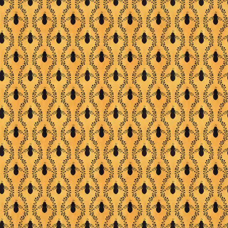 Sweet As Can Bee Bee Silhouettes Yellow Double Gauze