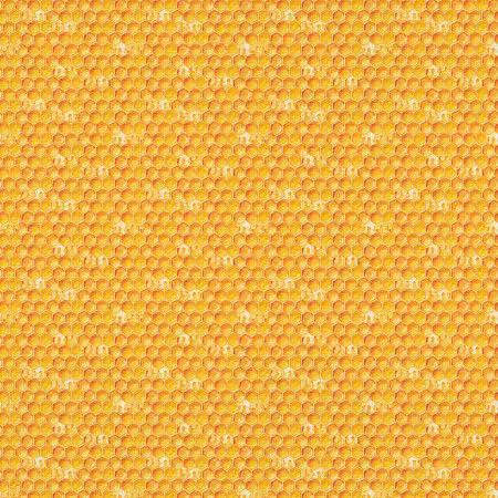 Sweet As Can Bee Honey Hive Yellow Double Gauze