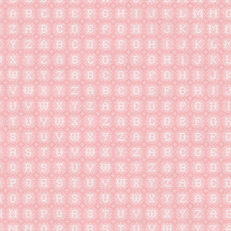 Goose Tales Abc Cross Stitch Pink Double Gauze