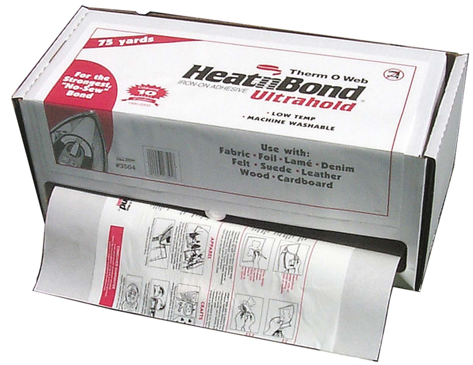 HeatnBond ULTRAHOLD Double-Sided Paperbacked Adhesive. Made in the