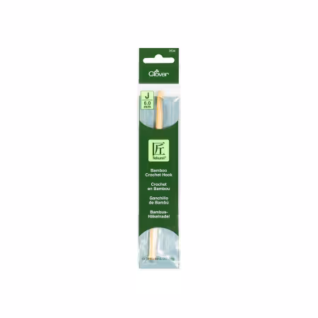 Bamboo Crochet Hook Takumi Size J 6.0mm
