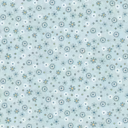 Pale Blue Calico 3 Inch repeat