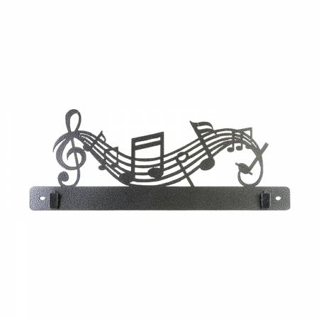 14in Music Split Bottom With Clips Charcoal