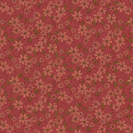 Red Daisy Allover 8 inch