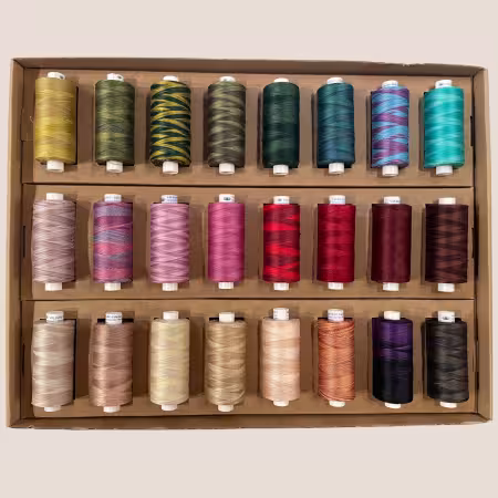 Valdani 35wt Thread Assortment 24 Variegated Colors