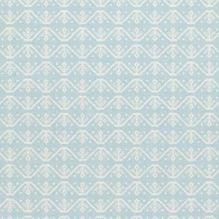 Goose Tales Cross Stitch Floral Blue