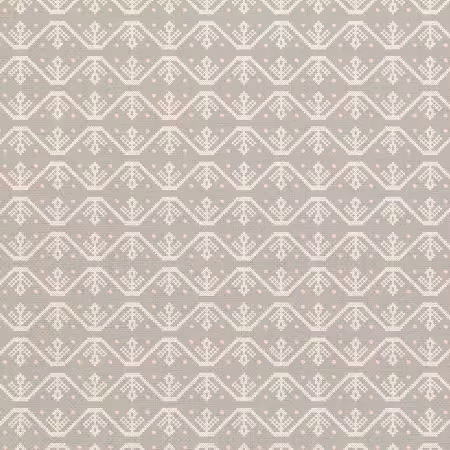 Goose Tales Cross Stitch Floral Grey
