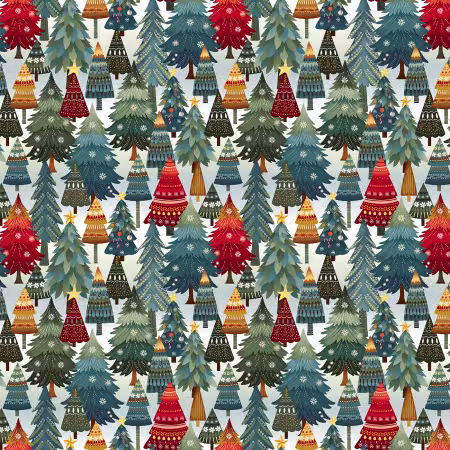 Ice Blue Multi Stacked Trees 6 inches