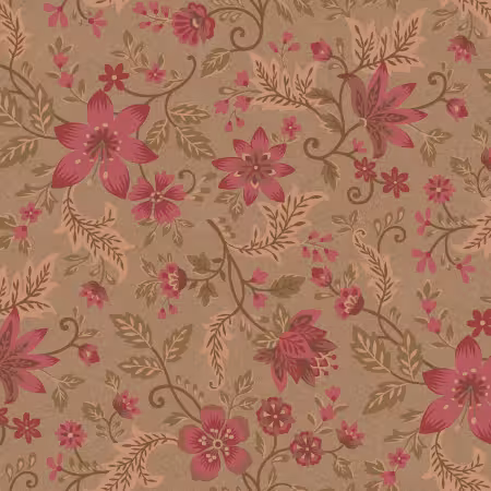 Brown Folk Flower Vine