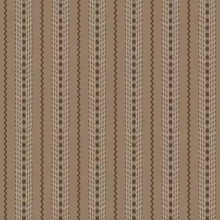 Brown Printed Ticking