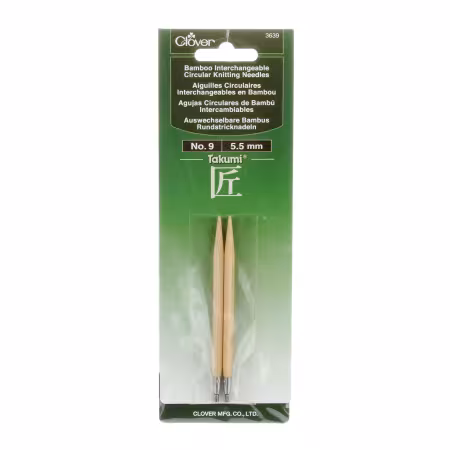 Takumi Bamboo Interchangeable Circular Knitting Needles No 9