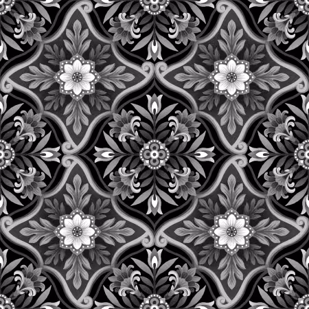 Black Foulard Tiles