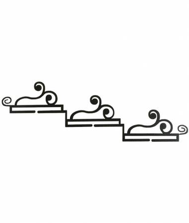 23in Scroll Trip Tic Charcoal