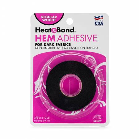 HeatnBond Hem Adhesive for Dark Farbics 3/8x10yds