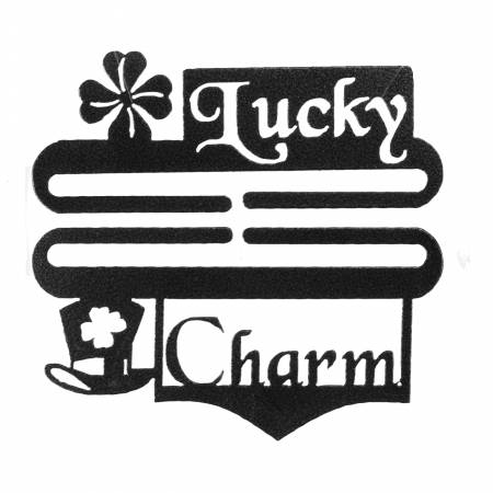 Lucky Charm Bell Pull Charcoal 6in