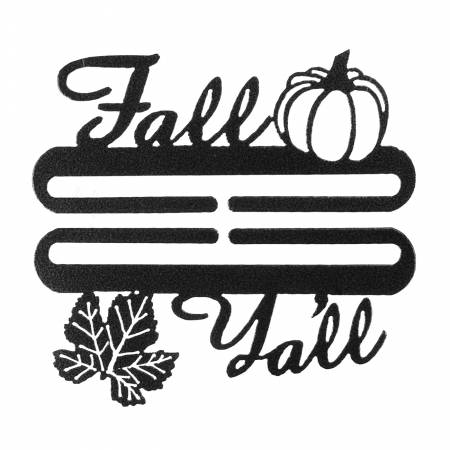 Fall Ya'll Bell Pull Charcoal 6in