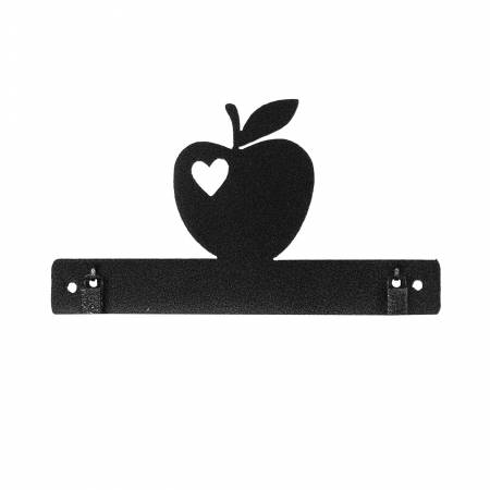 I Luv Apples With Clips Charcoal 8in