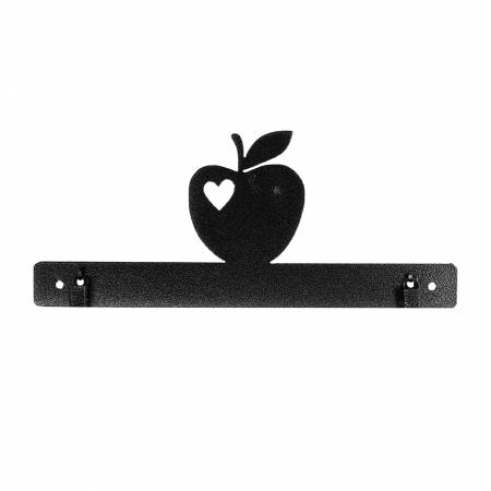 I Luv Apples With Clips Charcoal 12in