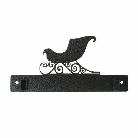 Sleigh With Clips Charcoal 8in