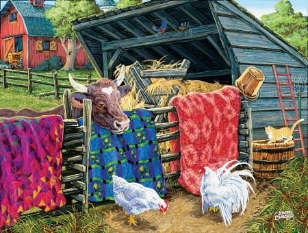 Quilt Cow Puzzle 300pc