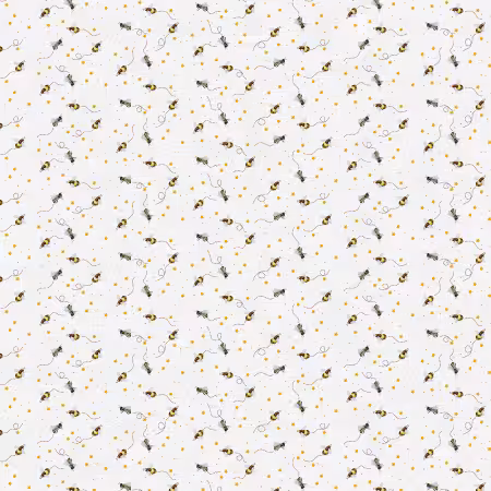 Sweet As Can Bee Buzzing Bees White Rayon