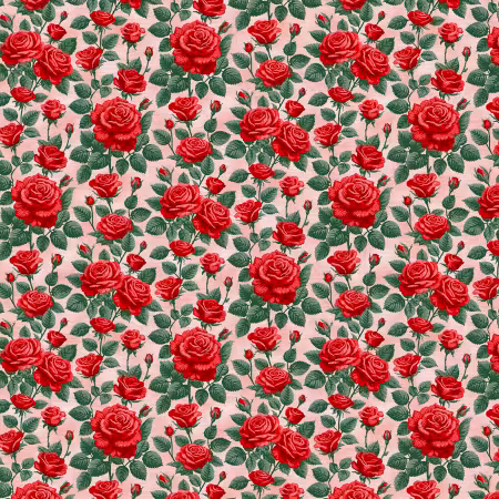 Roses Are Red Rose Stems Red/Pink Rayon