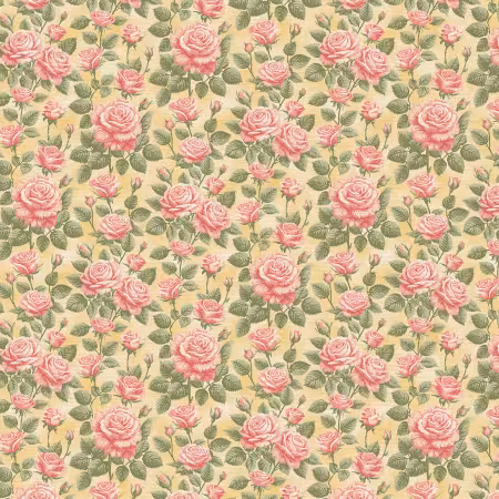 Roses Are Red Rose Stems Pink/Yellow Rayon
