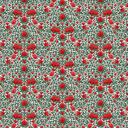 Roses Are Red Rose Trellis Red Rayon