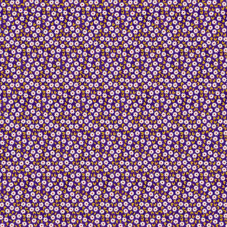 Ditsy Daisy Dark Blue Rayon 55/56In