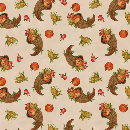 Beige Cornucopia Toss WP042325