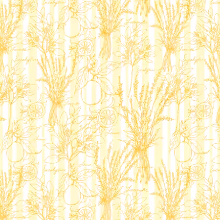 Lemon Toile Stripe WP080625