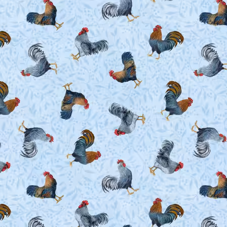 Rooster Toss Light Blue