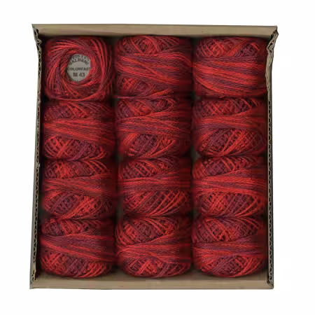 Valdani 3 Strand Ball Floss 30yd Vibrant Reds