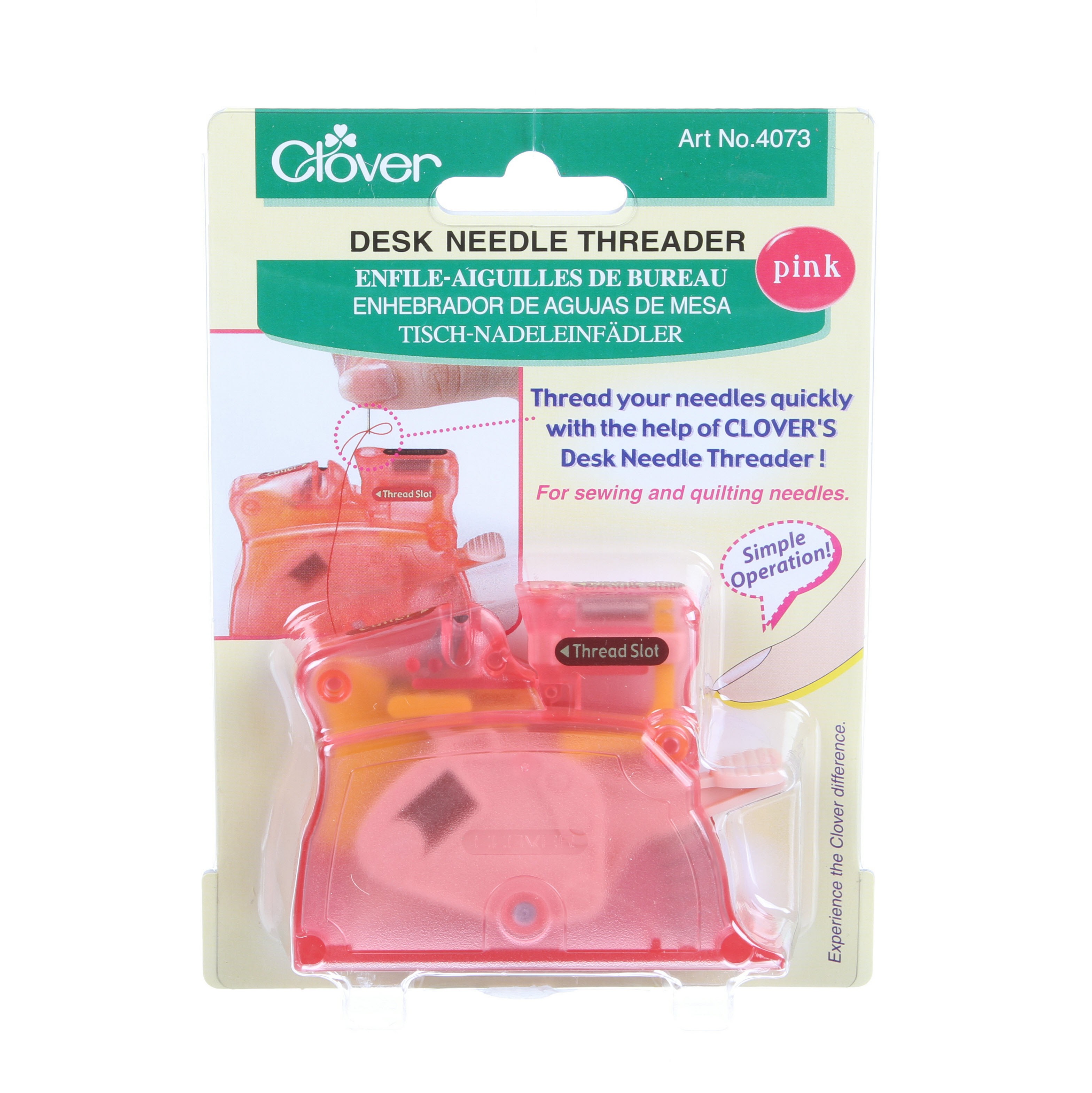 Brilliant Pastel Desktop Needle Threader Pink