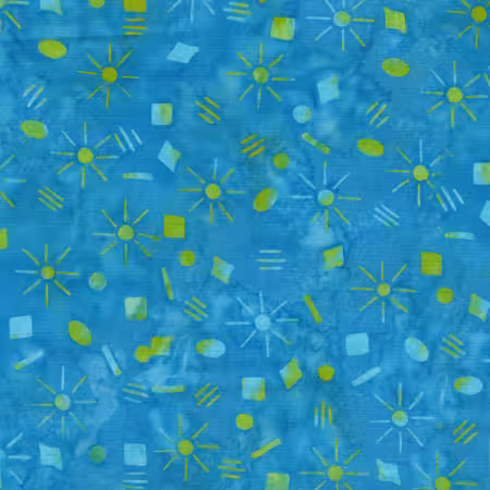 Sparkles Teal Surf Batik
