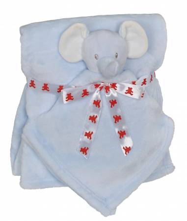 Elephant Blankey Buddy Set Blue