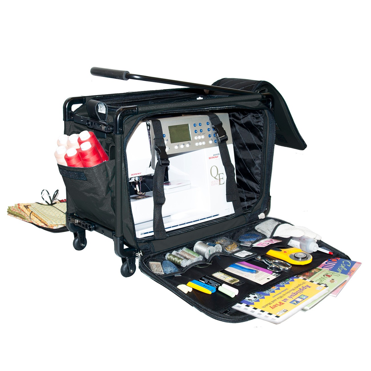 Tutto Sewing Machine Case On Wheels Medium 20in Black