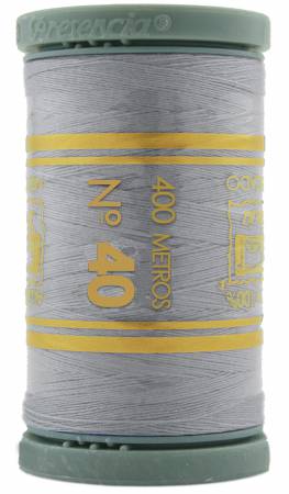 Cotton Sewing Thread 3-ply 40wt 400m/437yds Soft Touch Light Elephant Gray