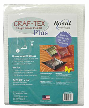 Single Side Fusible Non-Woven Heavyweight Craf-tex Plus 20in x 36in