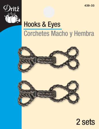 Hooks & Eyes Rope Design Gunmetal