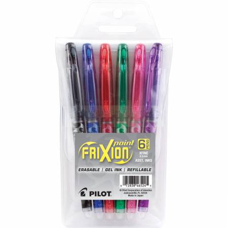 Frixion Point Assorted 6pk Pouch