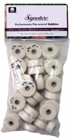 Prewound M Style Bobbin Cotton Quilting Thread 40wt 91yds