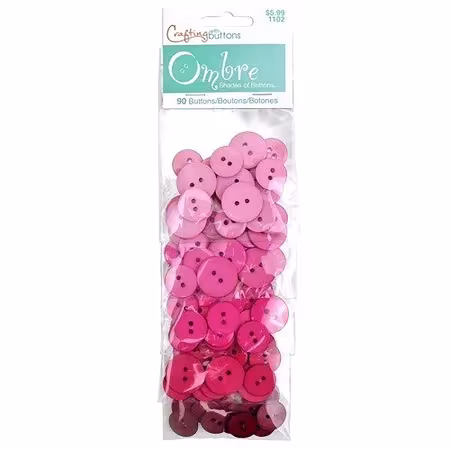 Favorite Findings Ombre Pink Buttons