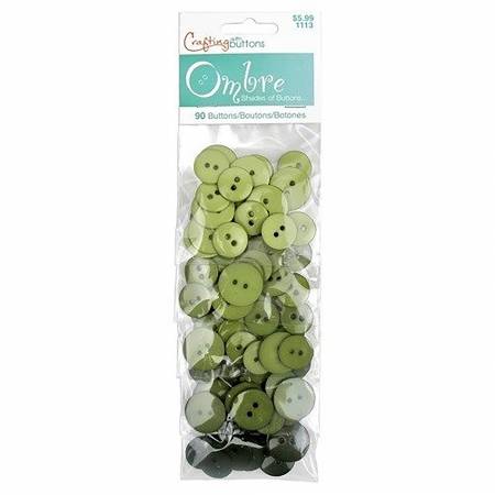 Favorite Findings Ombre Green Buttons