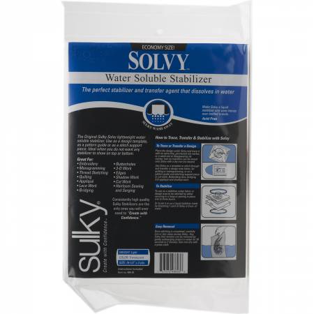 Solvy Lightweight Water Soluble Stabilizer 19 1/2in x 3yds