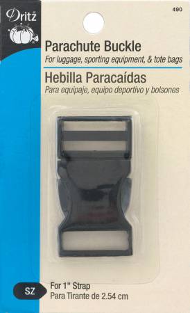 Parachute Buckle 1in Black